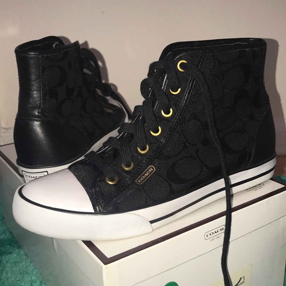 Coach Marina black sneakers size 7.5